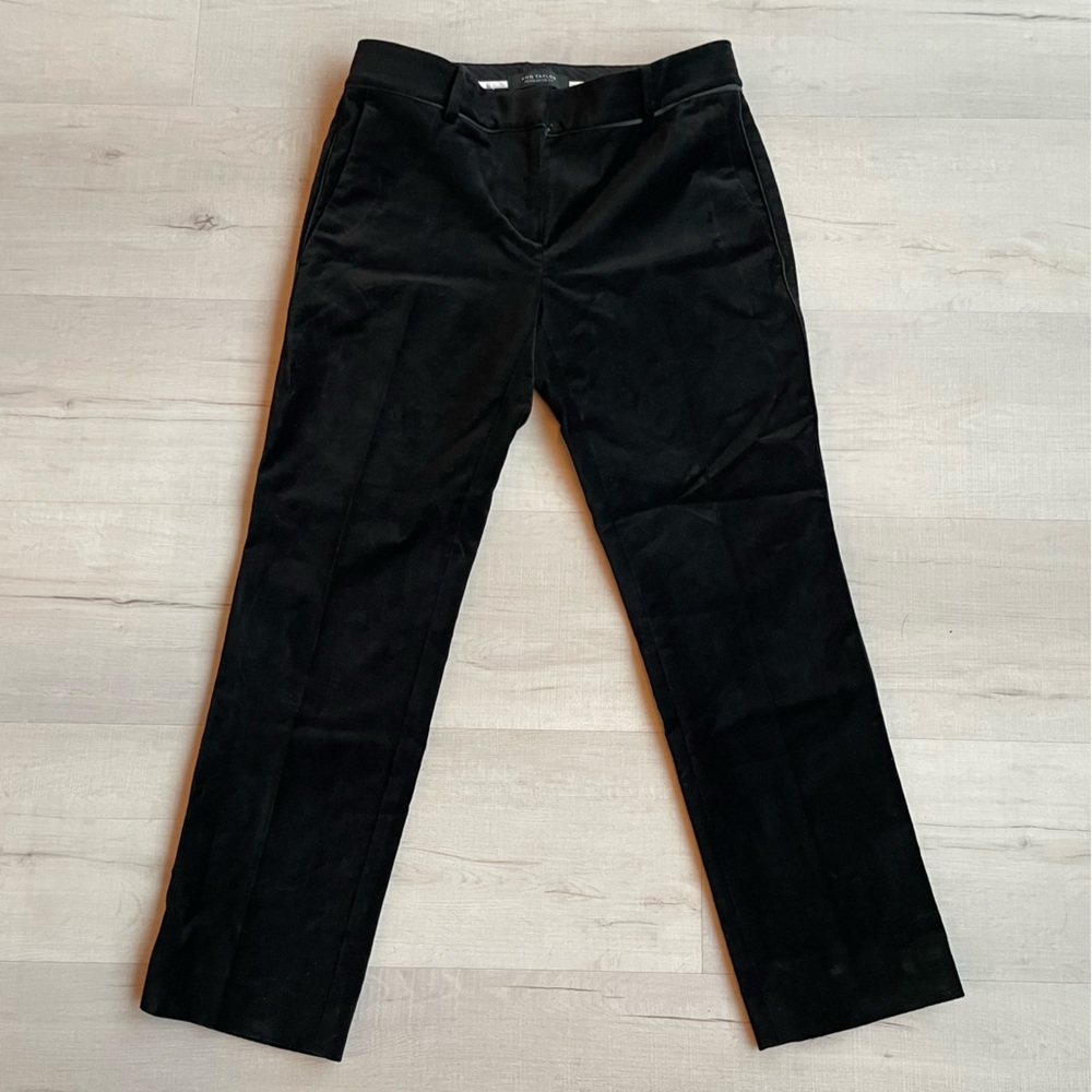 Ann Taylor Black Velvet Pant - Petit Devin Fit